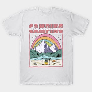 "I'd Rather Be Camping" Wanderlust Gift T-Shirt